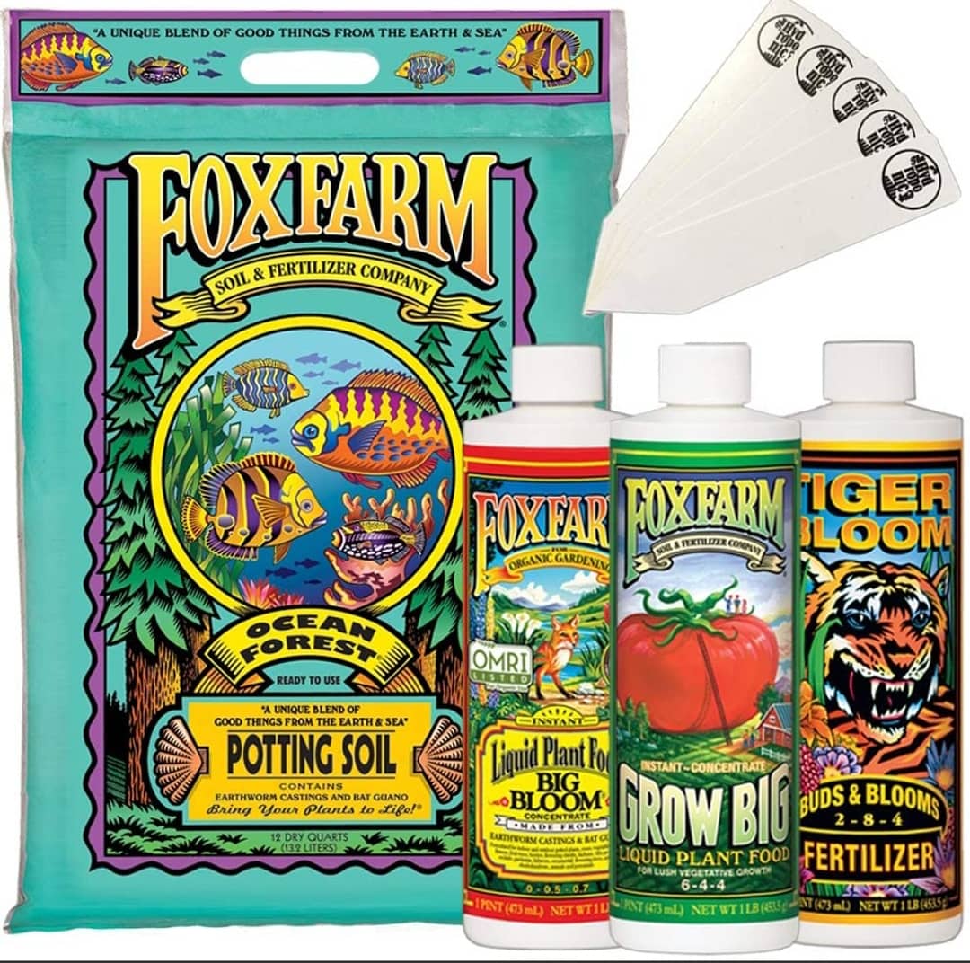 پکیج کود سه دوره اصلی 1 لیتری Foxfarm