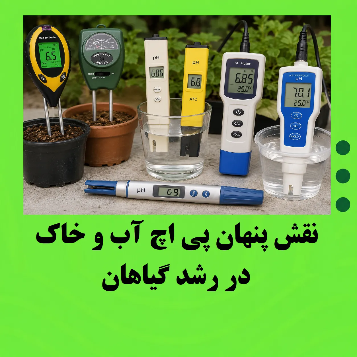 چرا گیاهان رشد نمی‌کنند؟ نقش پنهان PH آب و خاک که کسی به شما نمی‌گوید