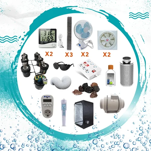 پکیج کامل کشت هیدروپونیک 6 گلدان