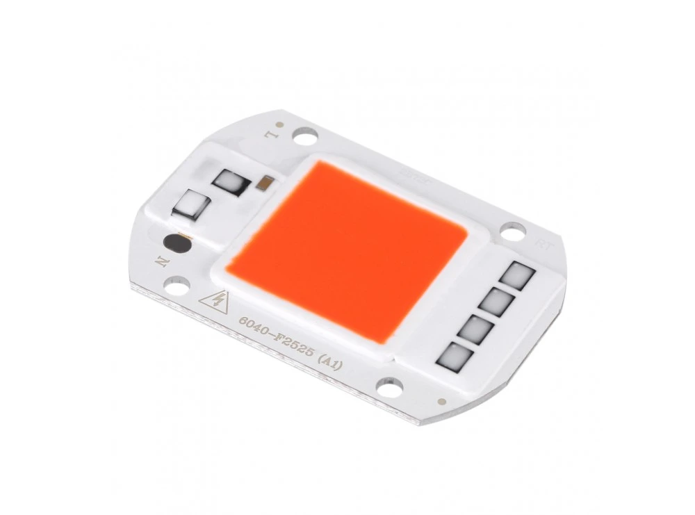 چیپ LED COB قرمز 50 وات 220 ولت با درایور داخلی