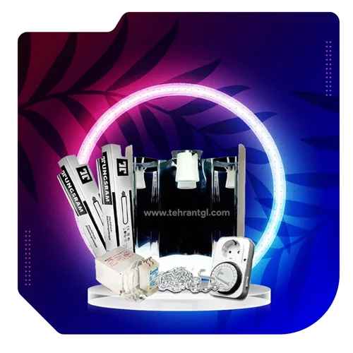 ست لامپ رشد گیاه 400 وات دوره رشد و دوره گلدهی تنگسرام | Tungsram 400w Grow/Bloom Set & Mirror Reflector