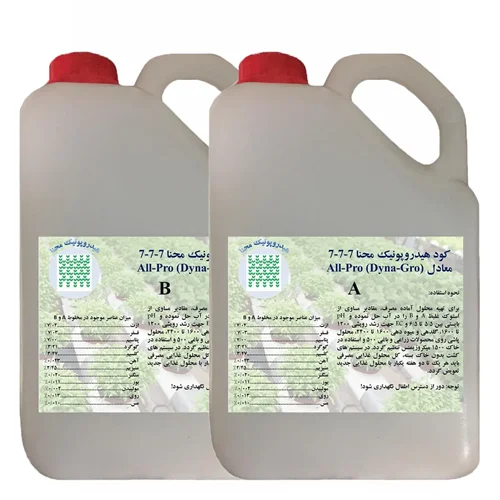 ست کود هیدروپونیک مایع سبزیجات محنا حجم 2 لیتری