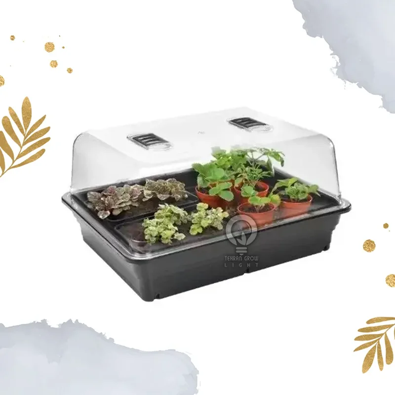 کلون باکس گرین هوس هیتر دار ابعاد 52X42X28 سانتی متر | Heated Mini Greenhouse 52X42X28cm