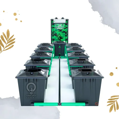 سیستم هیدروپونیک RWDC آلین هیدروپونیک بلک 10 سطله 20 لیتری | Alien Hydroponics RDWC Black 10 Pot 20 Litre