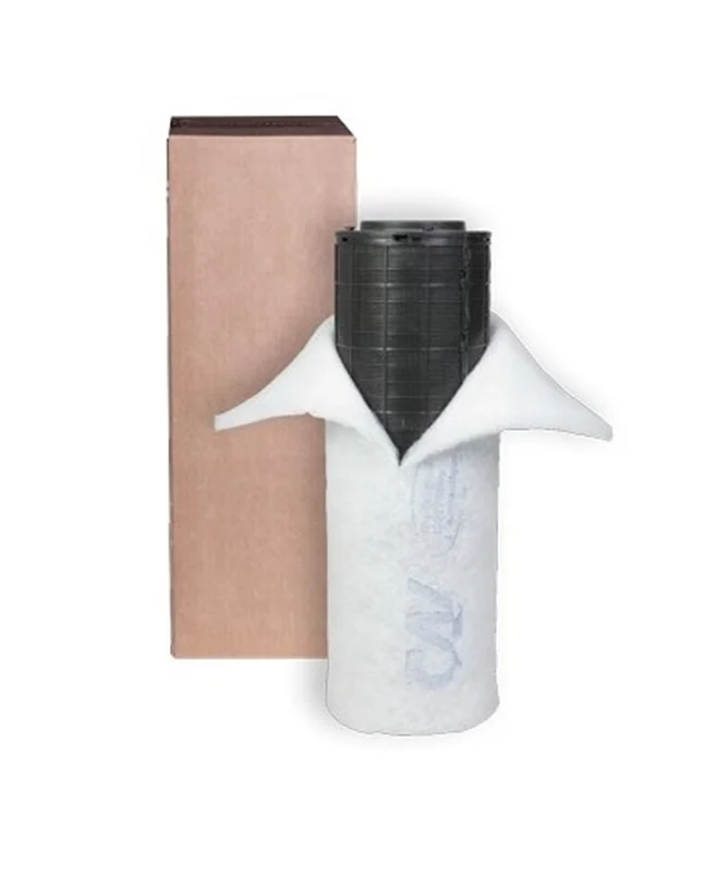 فیلتر کربن پلاستیکی 45 سانتی متری قطر 14.5 کن لایت | CAN-Lite 330 m3/s Flange 100 mm Carbon Filter