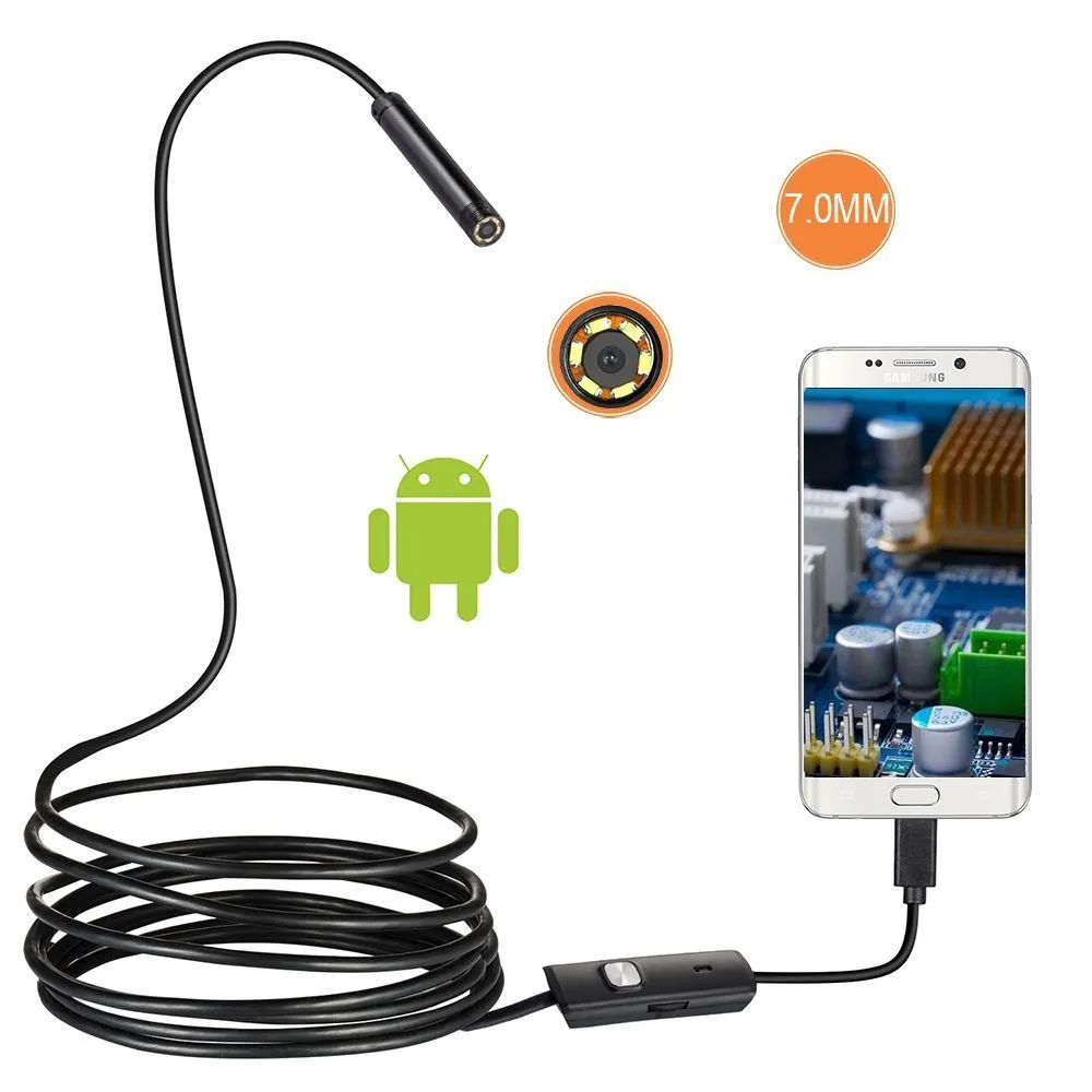 دوربین آندوسکوپ 1.3 مگاپیکسل USB کابل 10 متر