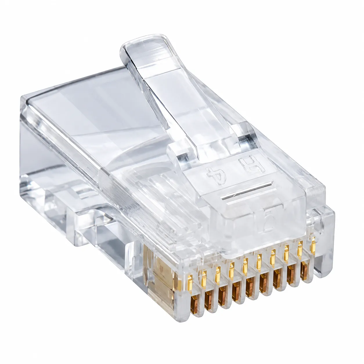 سوکت شبکه CAT6 مدل RG45 بسته 100 عددی