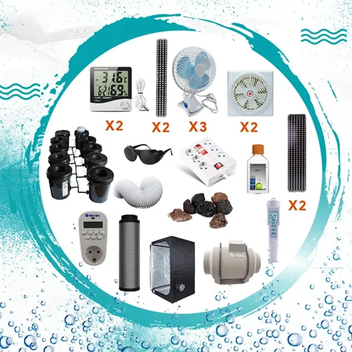 پکیج کامل کشت هیدروپونیک 10 گلدان