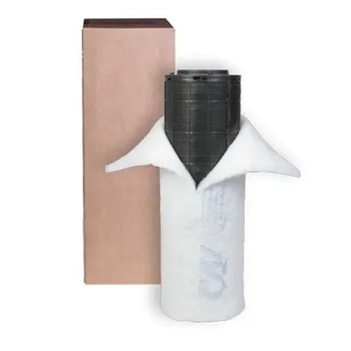 فیلتر کربن پلاستیکی 45 سانتی متری قطر 14.5 کن لایت | CAN-Lite 330 m3/s Flange 100 mm Carbon Filter