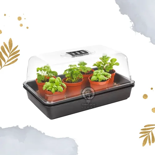کلون باکس گرین هوس هیتر دار ابعاد 38X24.5X19.5 سانتی متر | Heated Mini 38X24.5X19.5cm Greenhouse