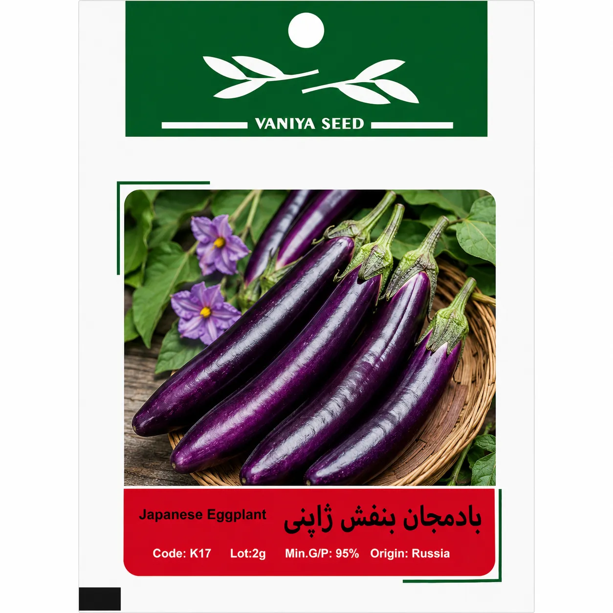 بذر بادمجان بنفش ژاپنی وانیا