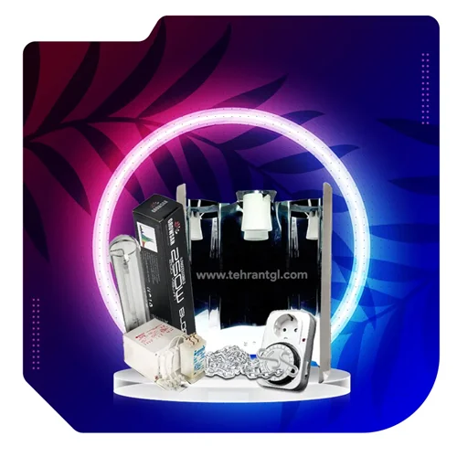 ست لامپ رشد گیاه 600 وات دوره رشد و گلدهی گروسان | Growsan 600w SHP Set & Mirror Reflector