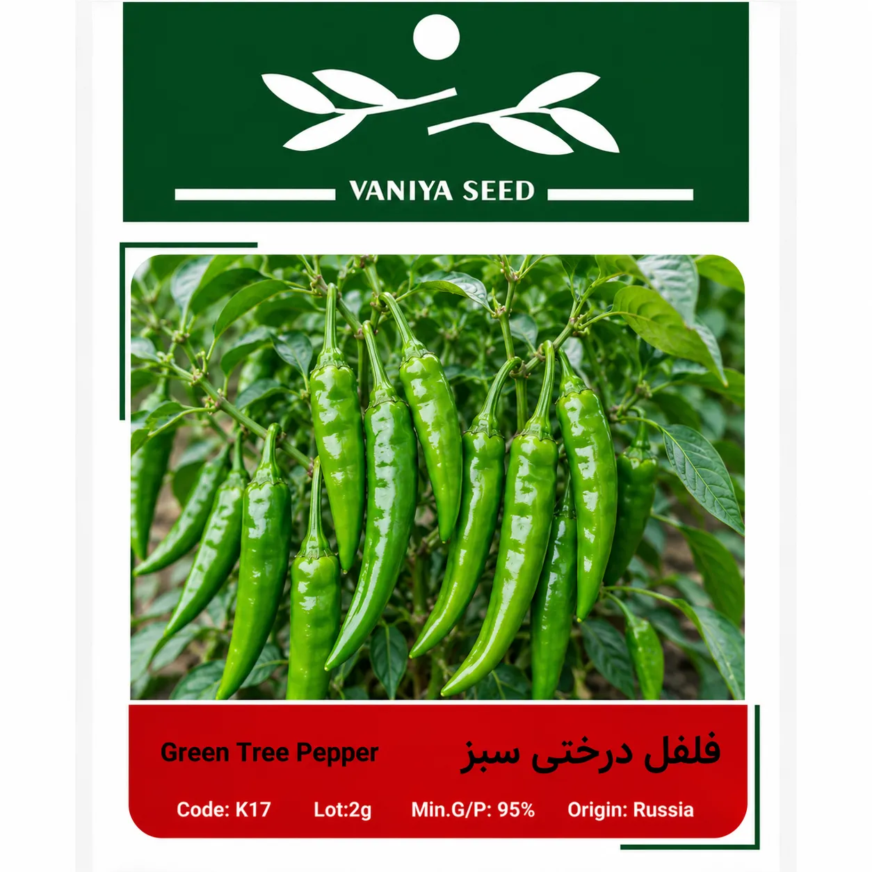 بذر فلفل درختی سبز وانیا
