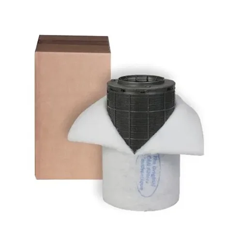 فیلتر کربن پلاستیکی 25 سانتی متری قطر 14.5 کن لایت | CAN-Lite 165 m3/s Flange 100 mm Carbon Filter