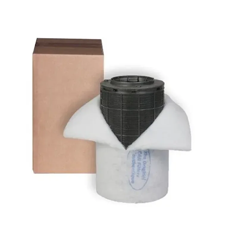 فیلتر کربن پلاستیکی 25 سانتی متری قطر 14.5 کن لایت | CAN-Lite 165 m3/s Flange 100 mm Carbon Filter