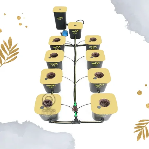 سیستم هیدروپونیک RWDC هاروست مستر پرو 8 سطله 30 لیتری | Harvest Master PRO RDWC 8 Pot 30 Litre