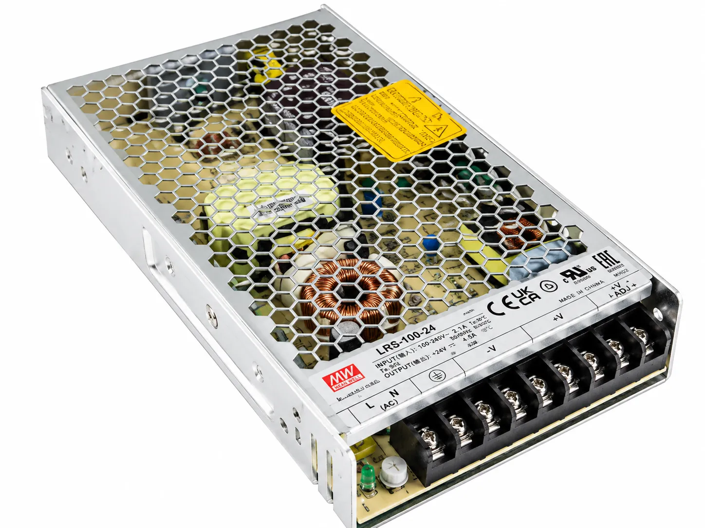 منبع تغذیه سوئیچینگ 200 وات 40 آمپر MEAN WELL مدل LRS-200-5
