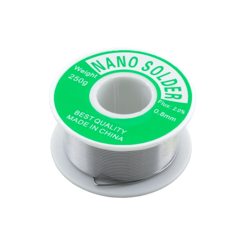 سیم لحیم قطر 0.8 میلی متر NANO SOLDER وزن 250 گرم