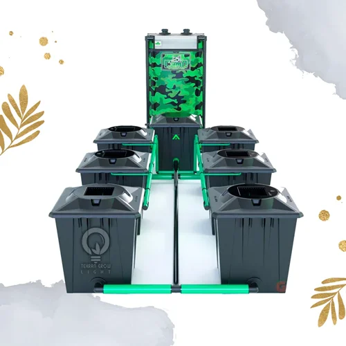 سیستم هیدروپونیک RWDC آلین هیدروپونیک بلک 6 سطله 20 لیتری | Alien Hydroponics RDWC Black 6 Pot 20 Litre