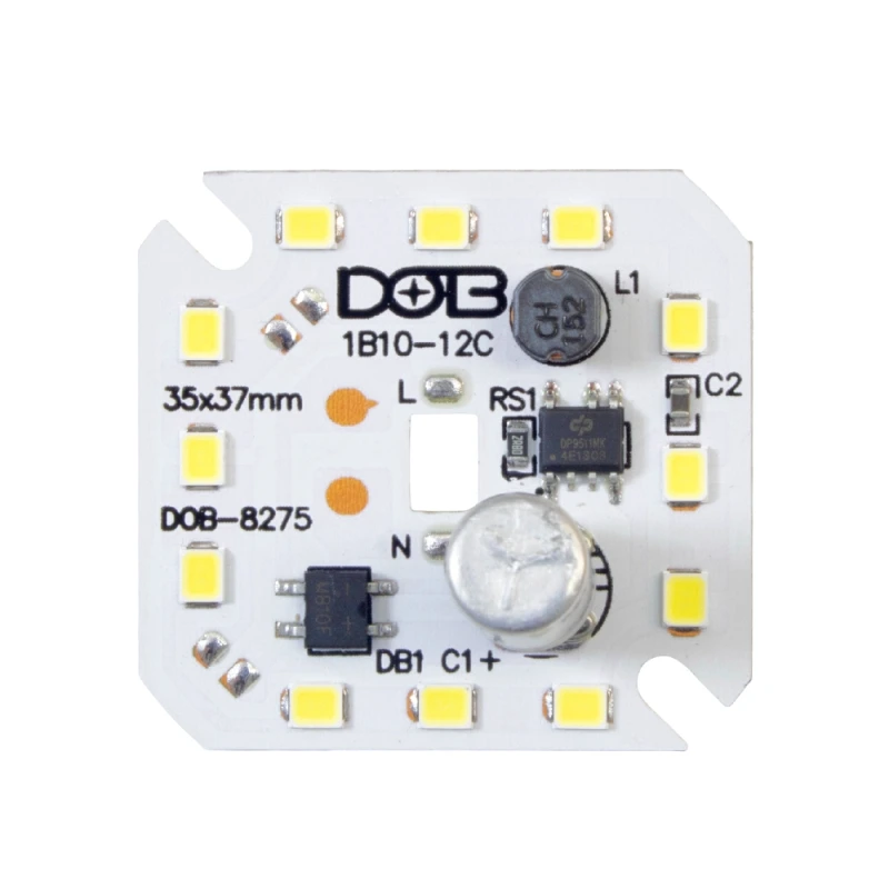 چیپ LED DOB سفید مهتابی 12 وات 220 ولت AC ابعاد 35x37 میلی متر Anti Surge