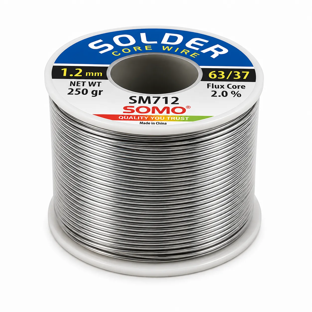 سیم لحیم قطر 1.2 میلی متر سومو مدل 712 SM وزن 250 گرم