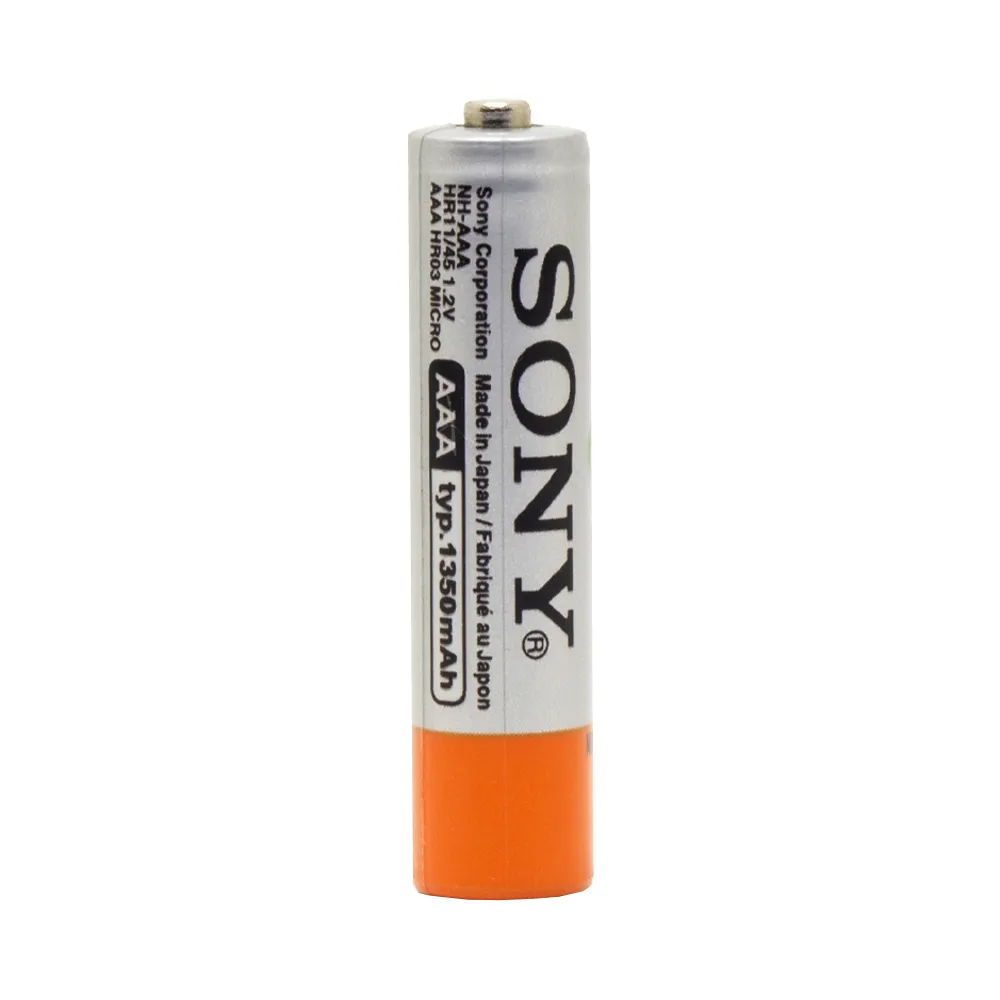 باتری نیم قلمی شارژی 1.2 ولت 1350 میلی آمپر سایز AAA برند SONY