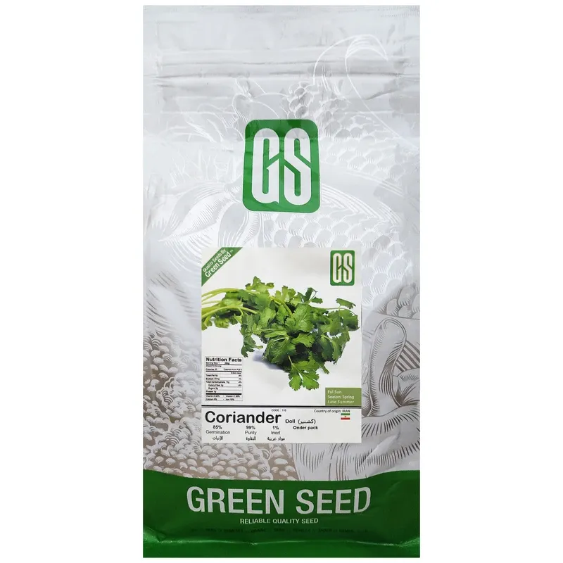 بذر گشنیز GREEN SEED حجم 200 گرم