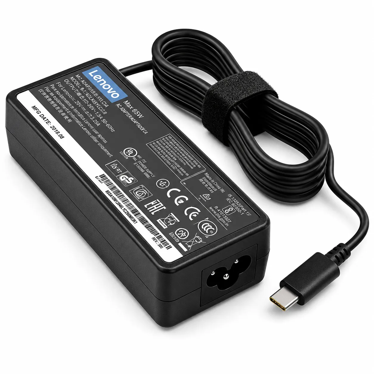 شارژر لپ تاپ 20 ولت 3.25 آمپر تایپ C لنوو lenovo