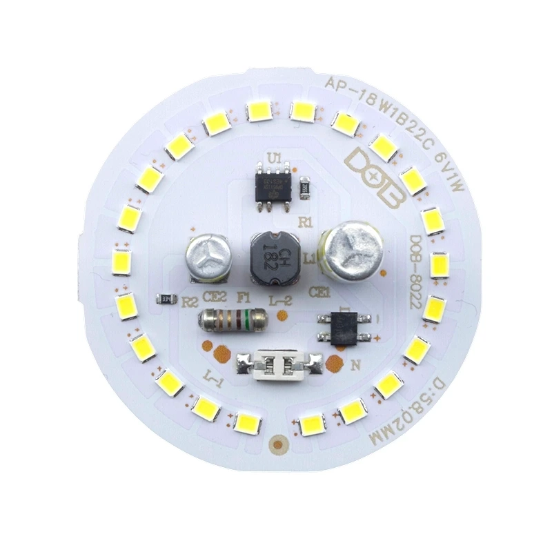 چیپ LED DOB سفید مهتابی 18 وات 220 ولت AC قطر 58 میلی متر Anti Surge