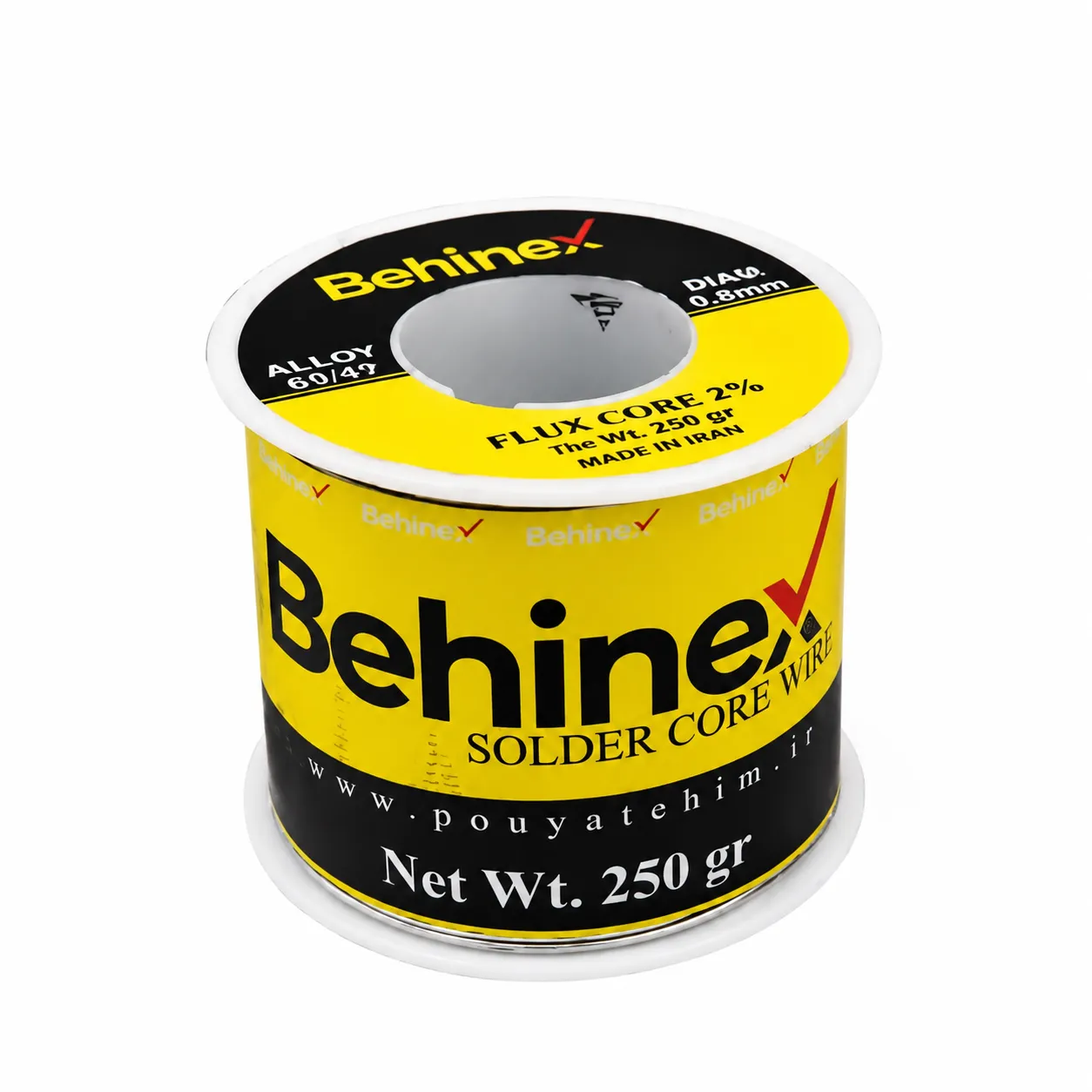 سیم لحیم قطر 0.8 میلی متر بهینکس وزن 250 گرم