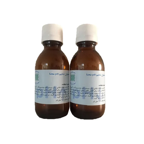 محلول تنظیم پی اچ محنا حجم 100 میلی لیتر مدل PH100