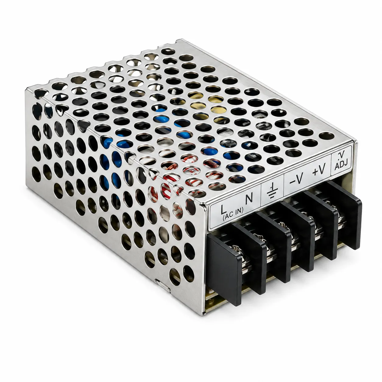 منبع تغذیه سوئیچینگ 15 وات 3 آمپر MEAN WELL مدل RS-15-5