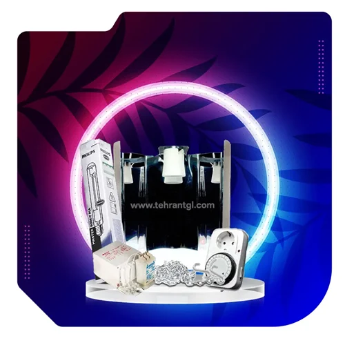 ست لامپ رشد گیاه 1000 وات دوره گلدهی فیلیپس | Philips 1000w Bloom Set & Mirror Reflector
