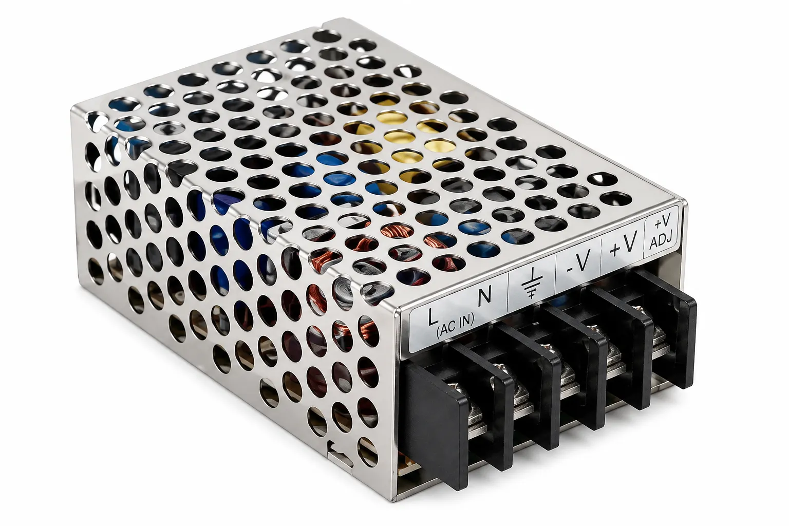 منبع تغذیه سوئیچینگ 25 وات 5 آمپر MEAN WELL مدل RS-25-5