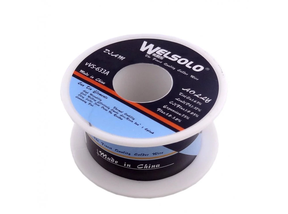 سیم لحیم قطر 0.6 میلی متر WELSOLO وزن 40 گرم