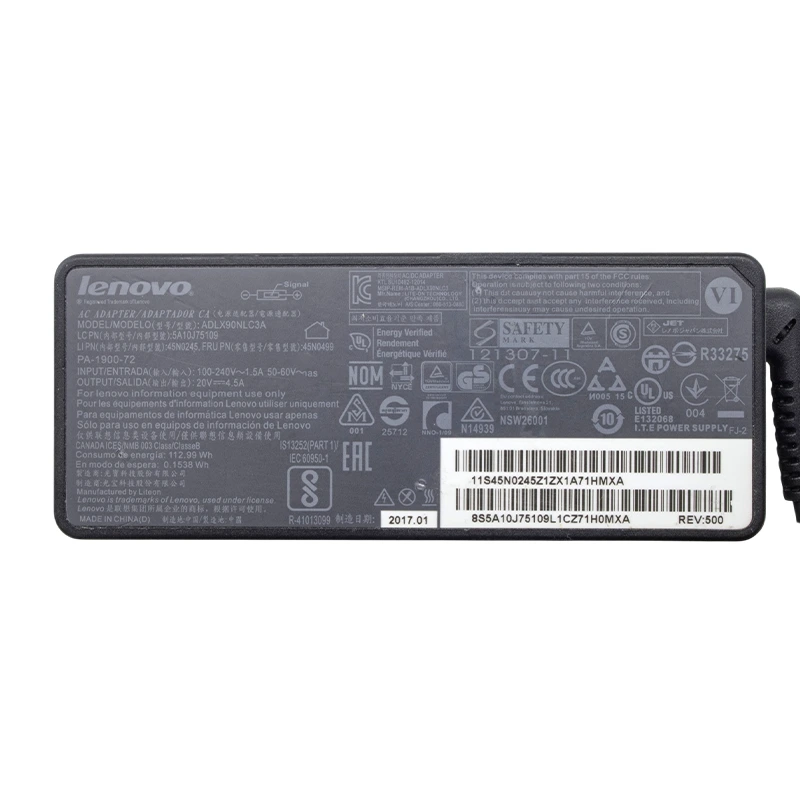 شارژر لپ تاپ 20 ولت 4.5 آمپر لنوو LENOVO