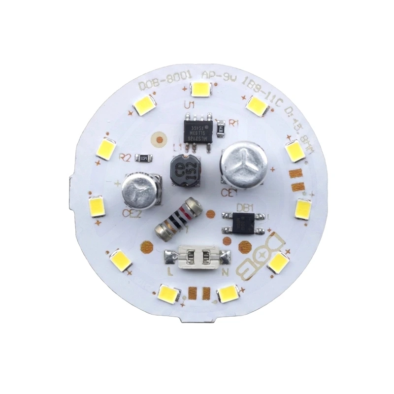 چیپ LED DOB سفید مهتابی 9 وات 220 ولت AC قطر 46 میلی متر Anti Surge