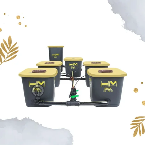 سیستم هیدروپونیک RWDC هاروست مستر 4 سطله 30 لیتری | Harvest Master RDWC 4 Pot 30 Litre