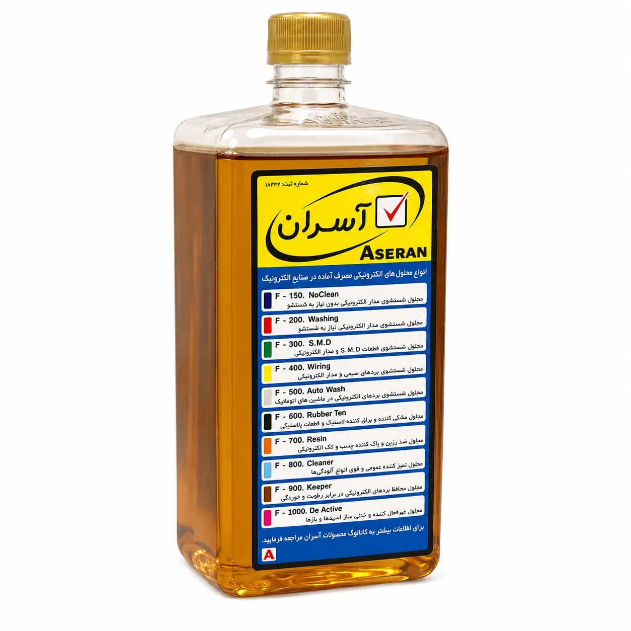 مايع فلاکس درب طلایی آسران حجم 1 لیتری