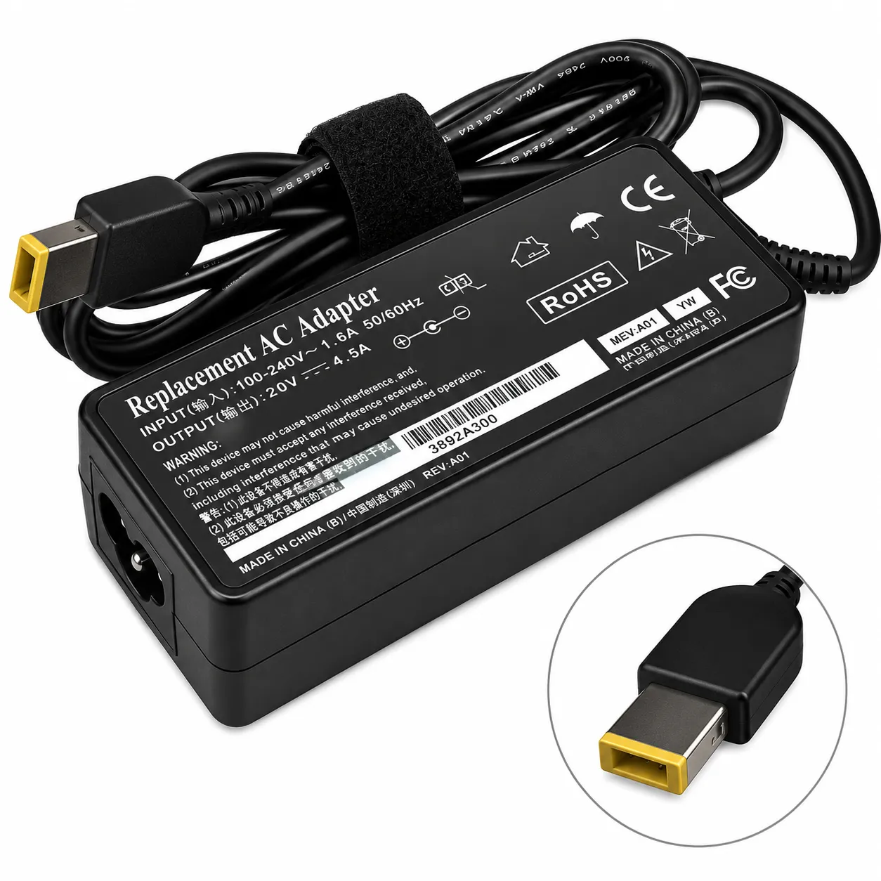 شارژر USB لپ تاپ 20 ولت 4.5 آمپر لنوو lenovo