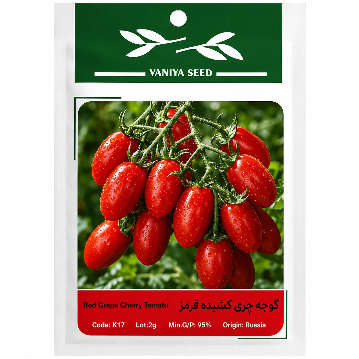 بذر گوجه چری کشیده قرمز وانیا